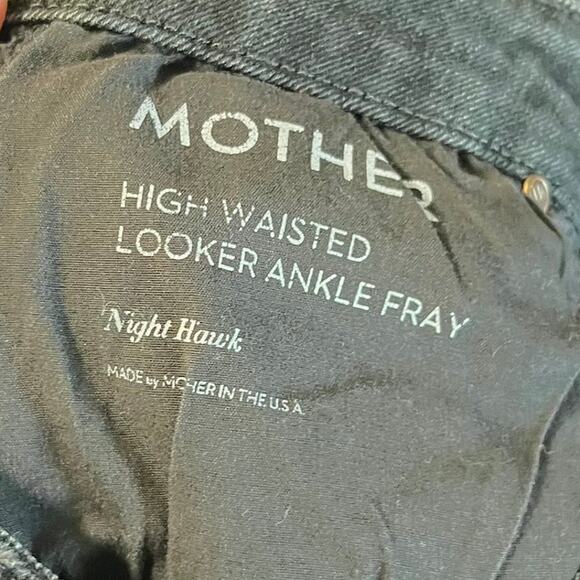Mother Jeans High Waisted Looker Ankle Fray Night Hawk Denim Jeans Size 25 - Picture 12 of 12